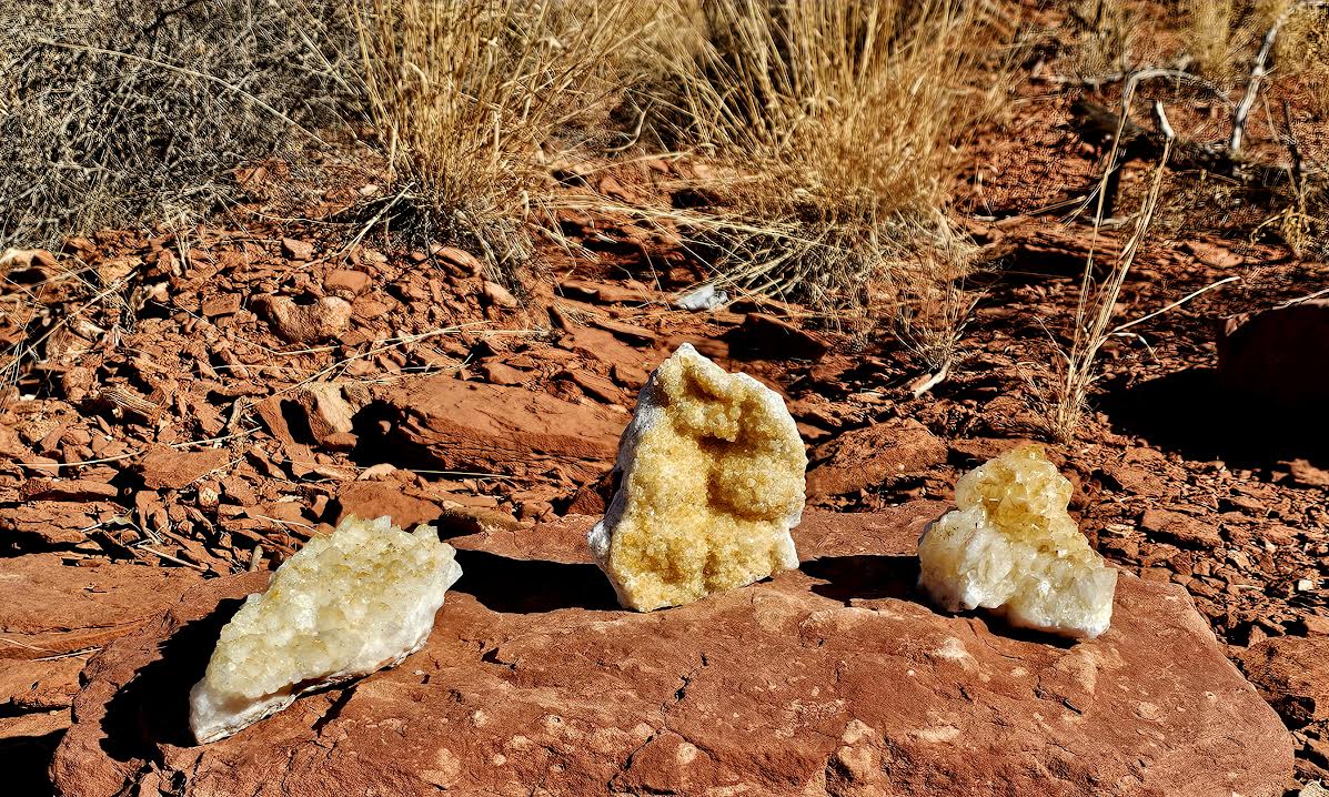 Citrine Cluster - Standing