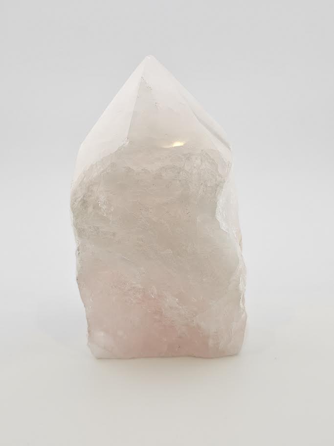 Rose Quartz Cut Base Point