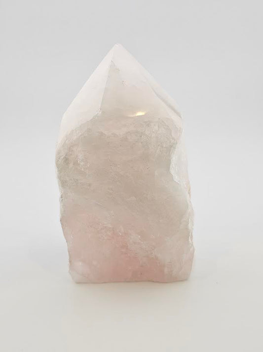 Rose Quartz Cut Base Point