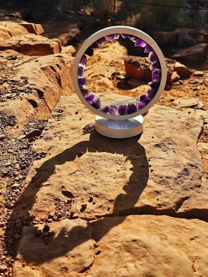 Amethyst Crystal USB Lamp