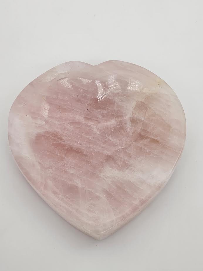 Rose Quartz Heart Shaped Bowl
