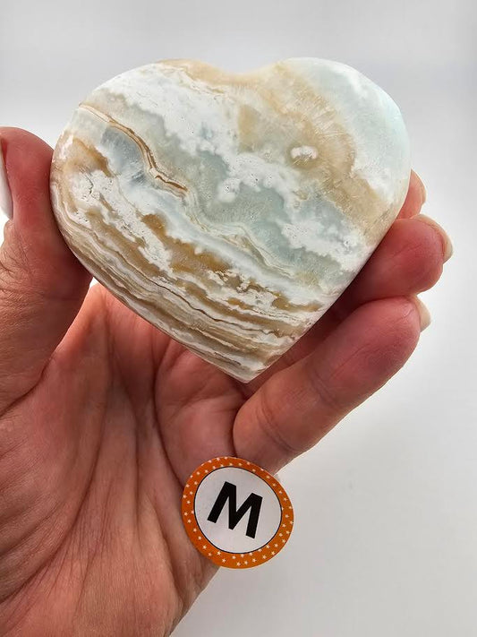 Caribbean Calcite Heart