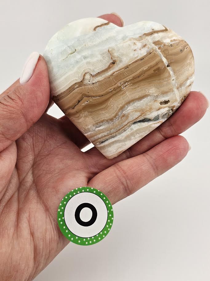 Caribbean Calcite Heart