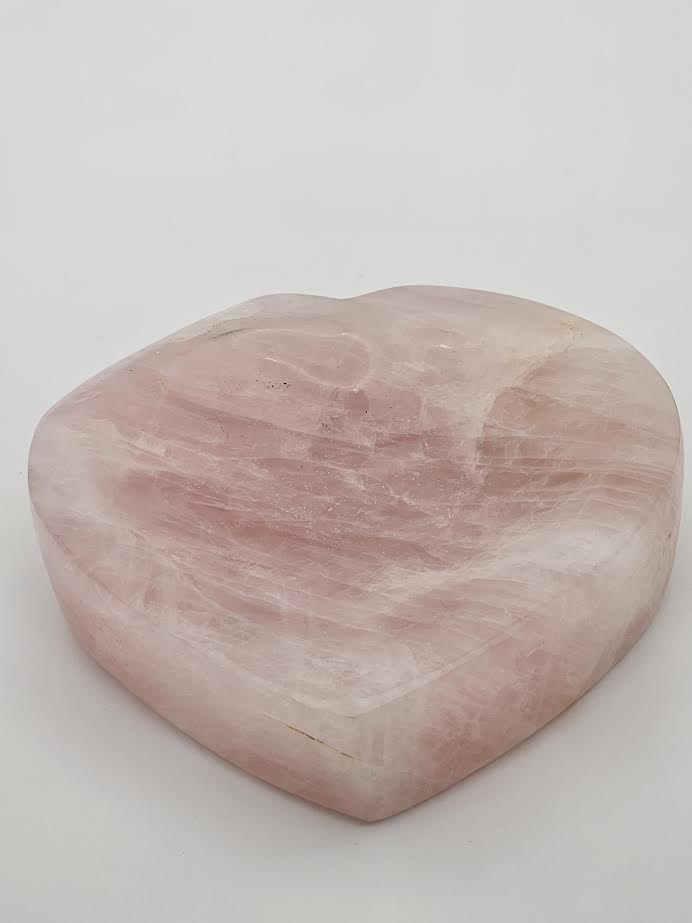 Rose Quartz Heart Shaped Bowl