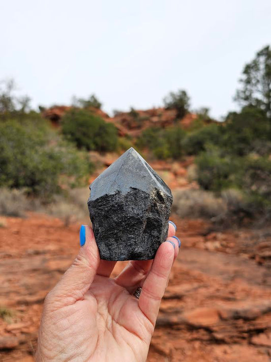 Rhodonite Cut Base Point