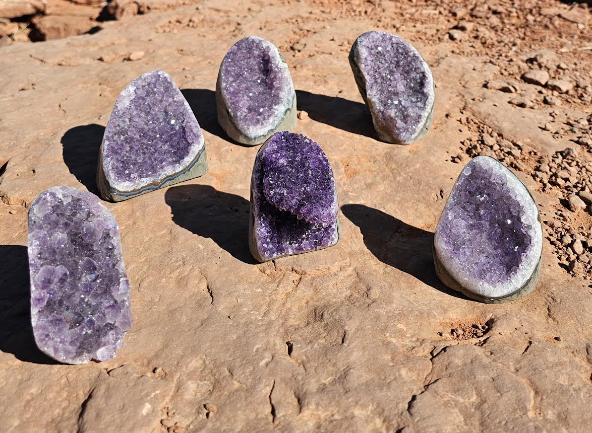 Amethyst Polished Cut Base - Medium