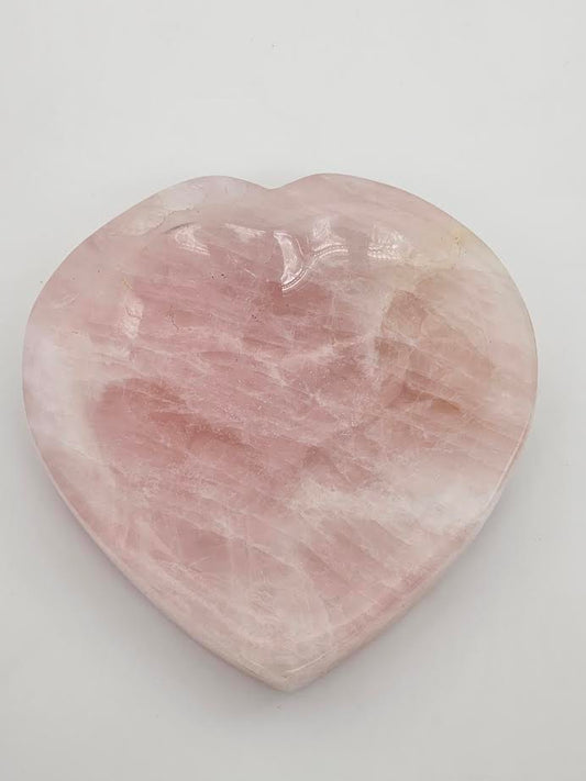 Rose Quartz Heart Shaped Bowl