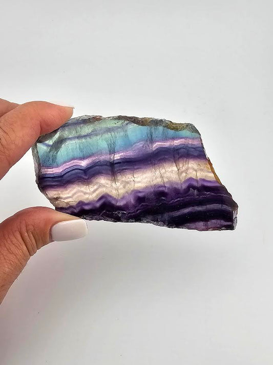 Rainbow Fluorite Small Slice