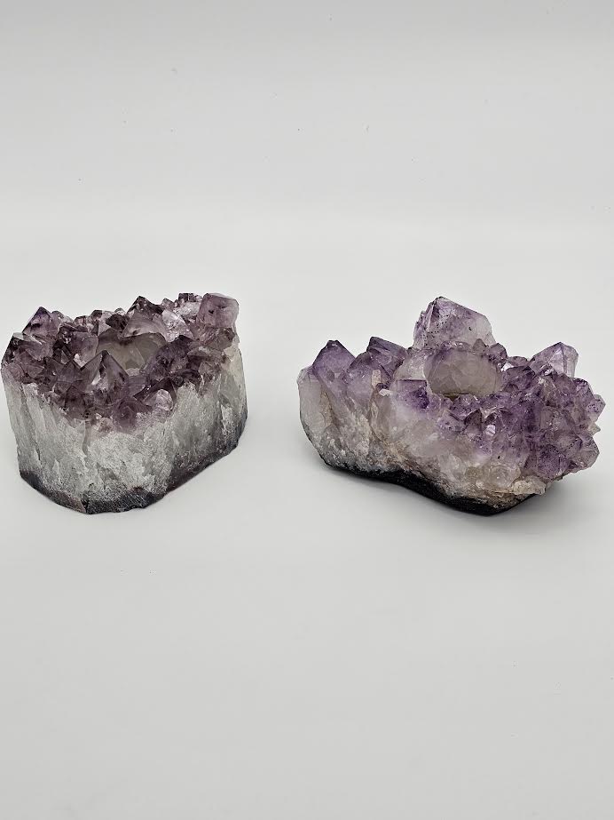 Amethyst Candle Holder