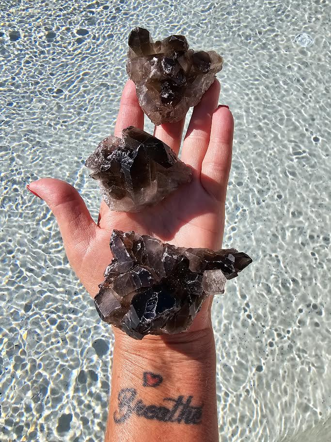 Smoky Quartz Cluster