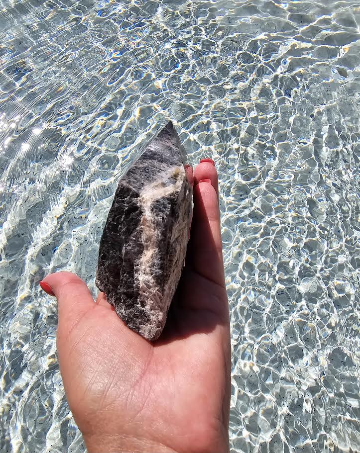 Black Tourmaline Cut Base Point