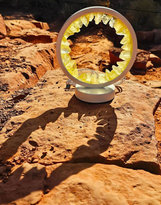 Citrine Crystal USB Lamp