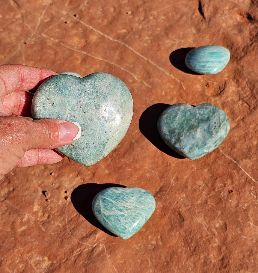 Amazonite Heart