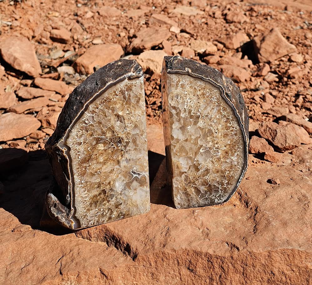 Agate Bookends - Mediums