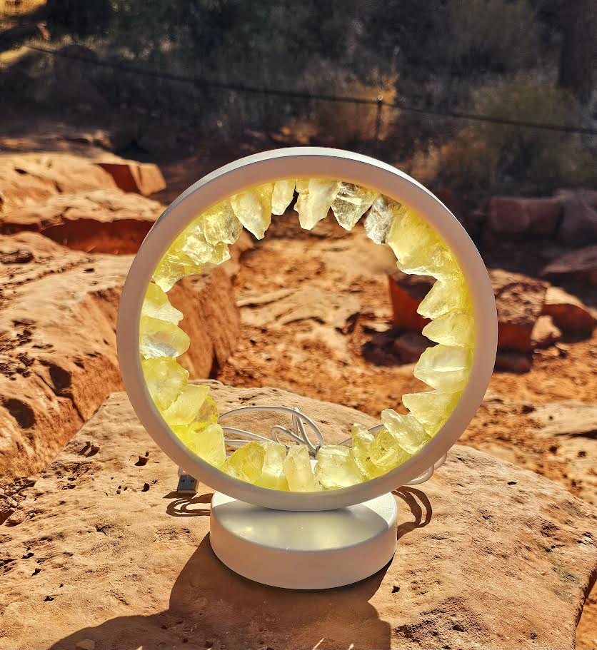 USB Citrine Crystal Lamp