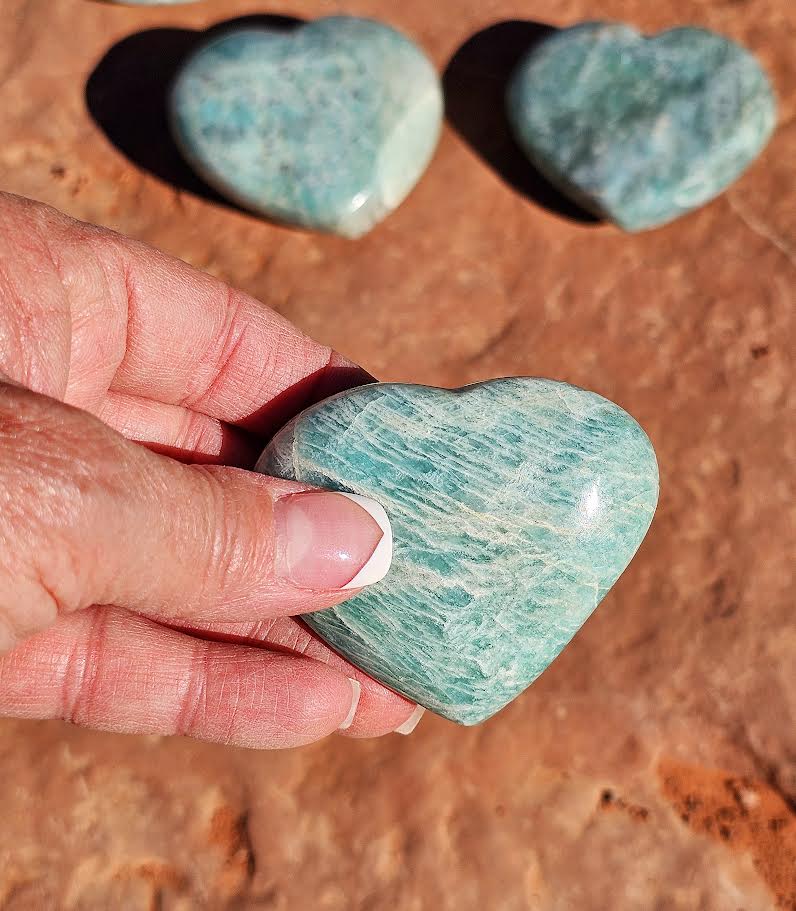 Amazonite Heart