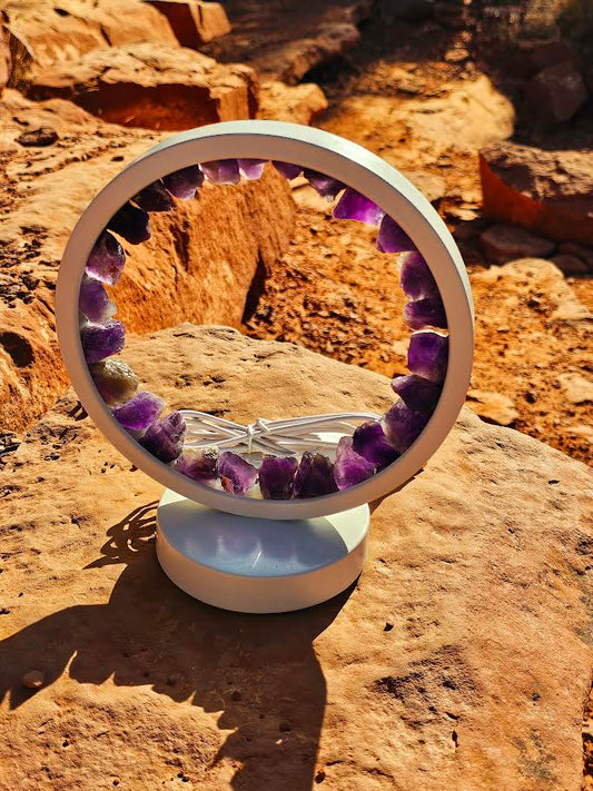 Amethyst Crystal USB Lamp
