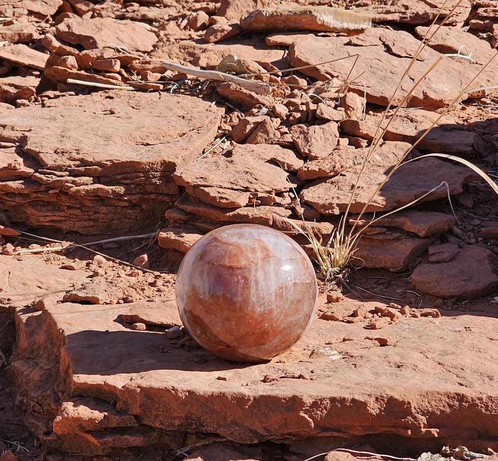 Fire Quartz Sphere