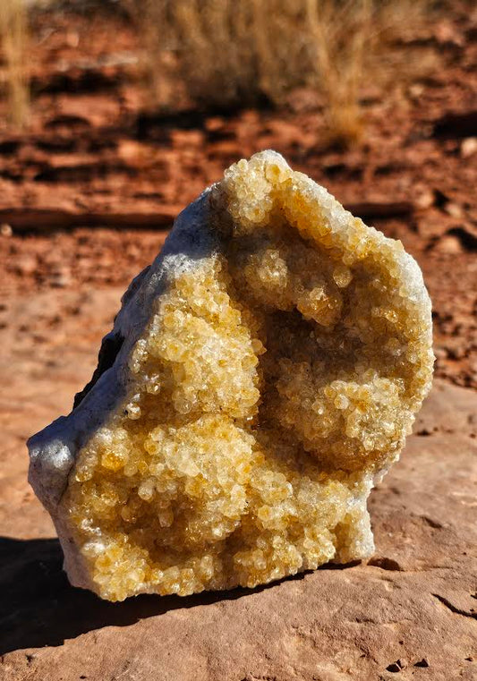 Citrine Cluster - Standing