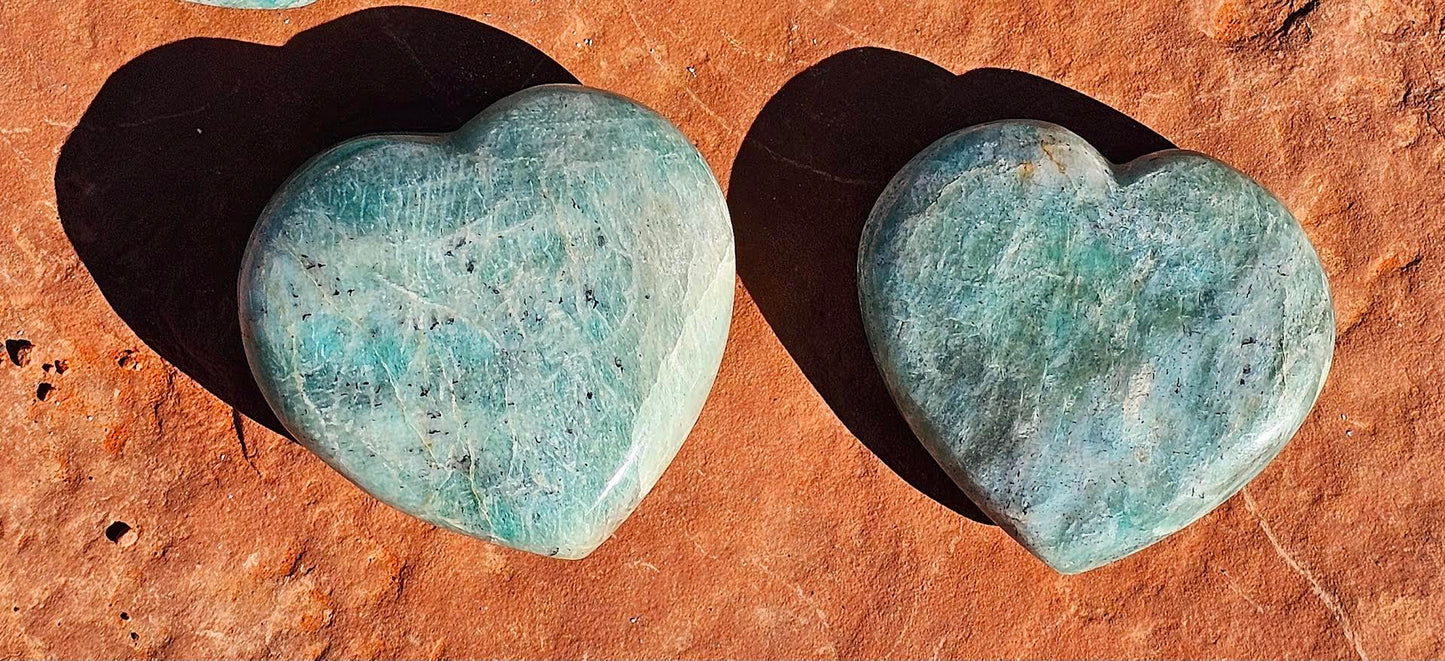 Amazonite Heart