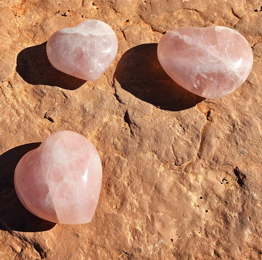 Rose Quartz Heart Large