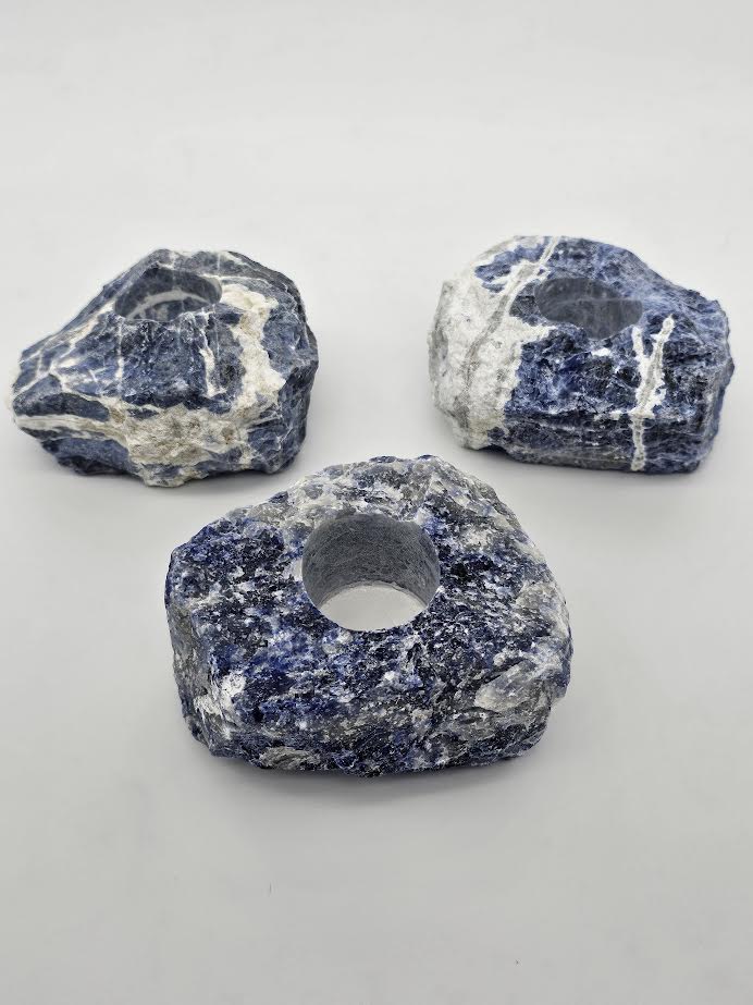 Sodalite Candle Holder