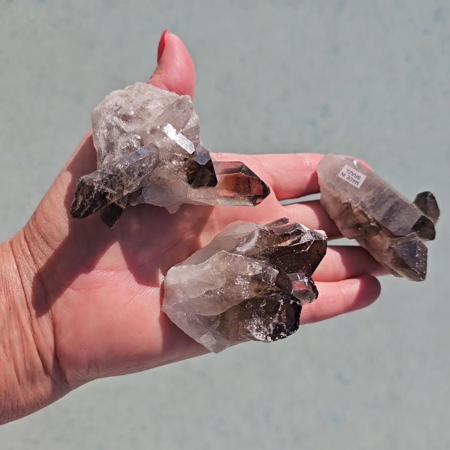 Smoky Quartz Cluster