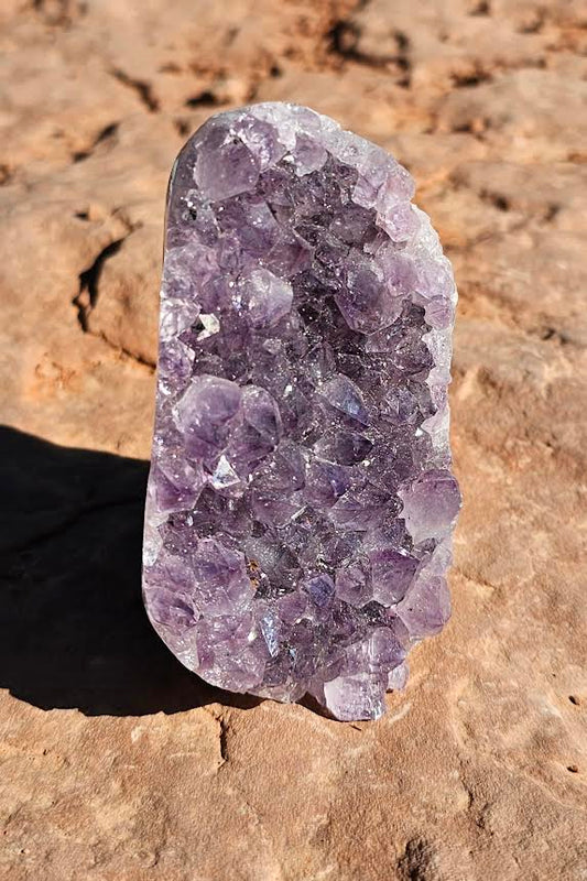 Amethyst Polished Cut Base - Small