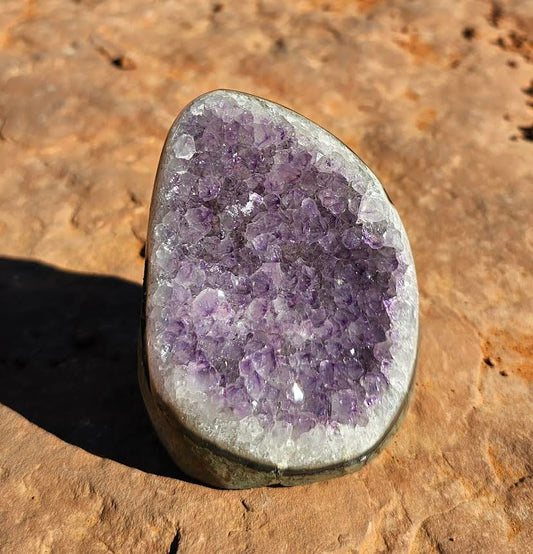 Amethyst Polished Cut Base - Small