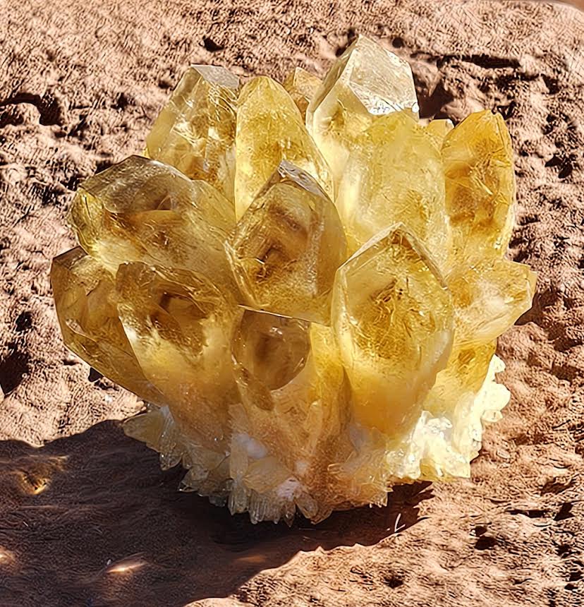 Citrine Crystal Cluster