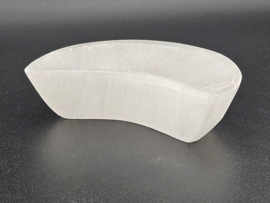 Selenite Crescent Moon Bowl